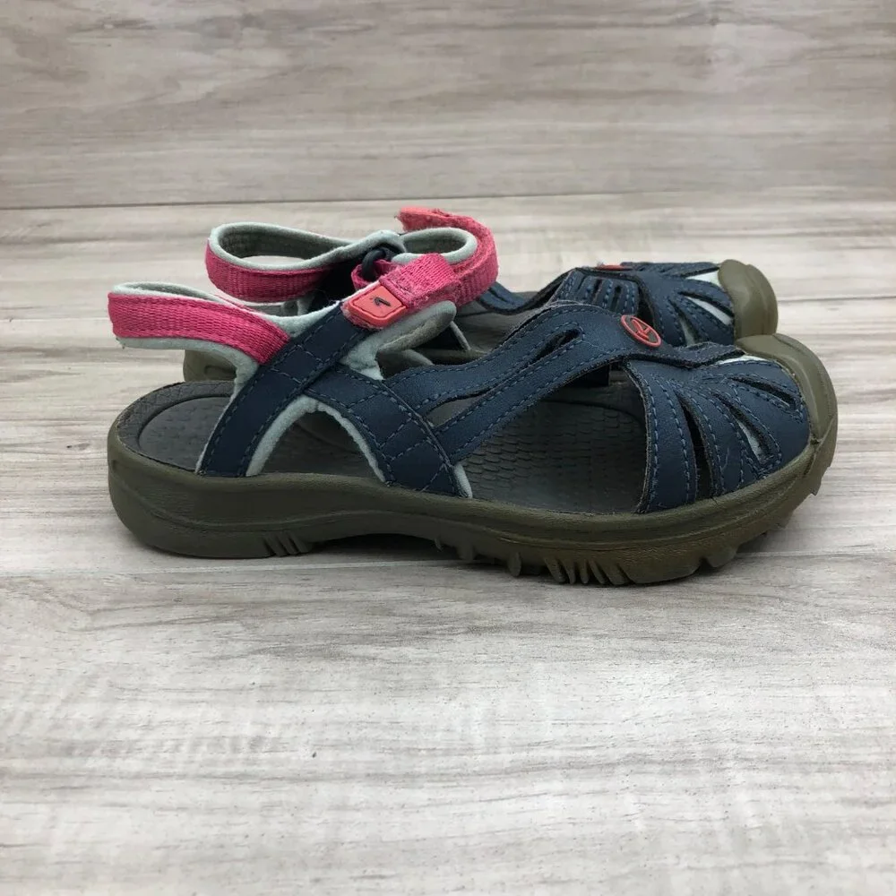 Keen Sandal Kids 13 Rose Blue Hook and Loop Outdoor Shoes